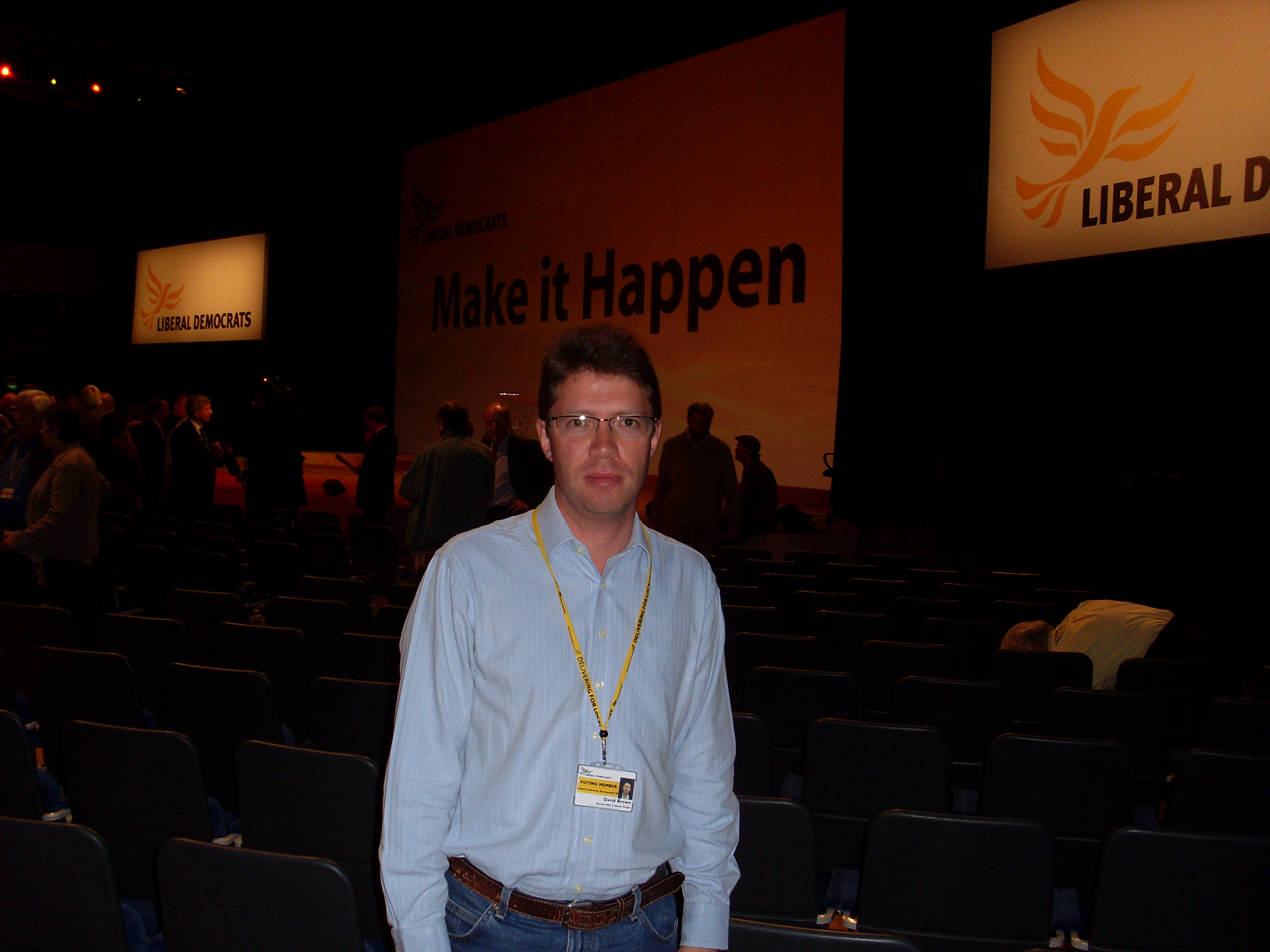 Cllr David Brown at the Liberal Democrat Autumn Conference